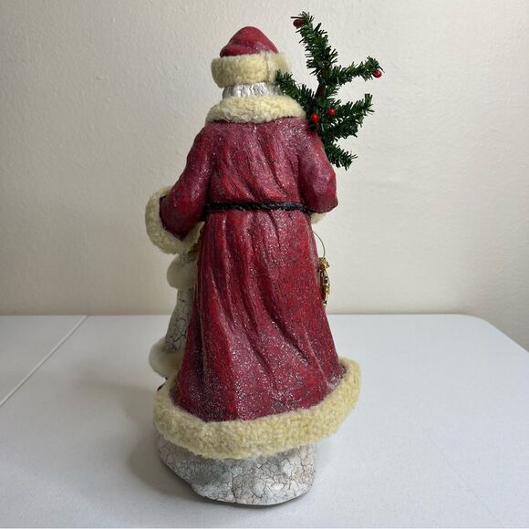 Cracker Barrel Original Christmas Collection Santa Girl Crackled Sparkly 13.5 In - Picture 6 of 16